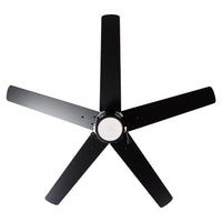 52 Inch Aldea VI AC Matte Black Indoor Ceiling Fan 5-Blade Reversible