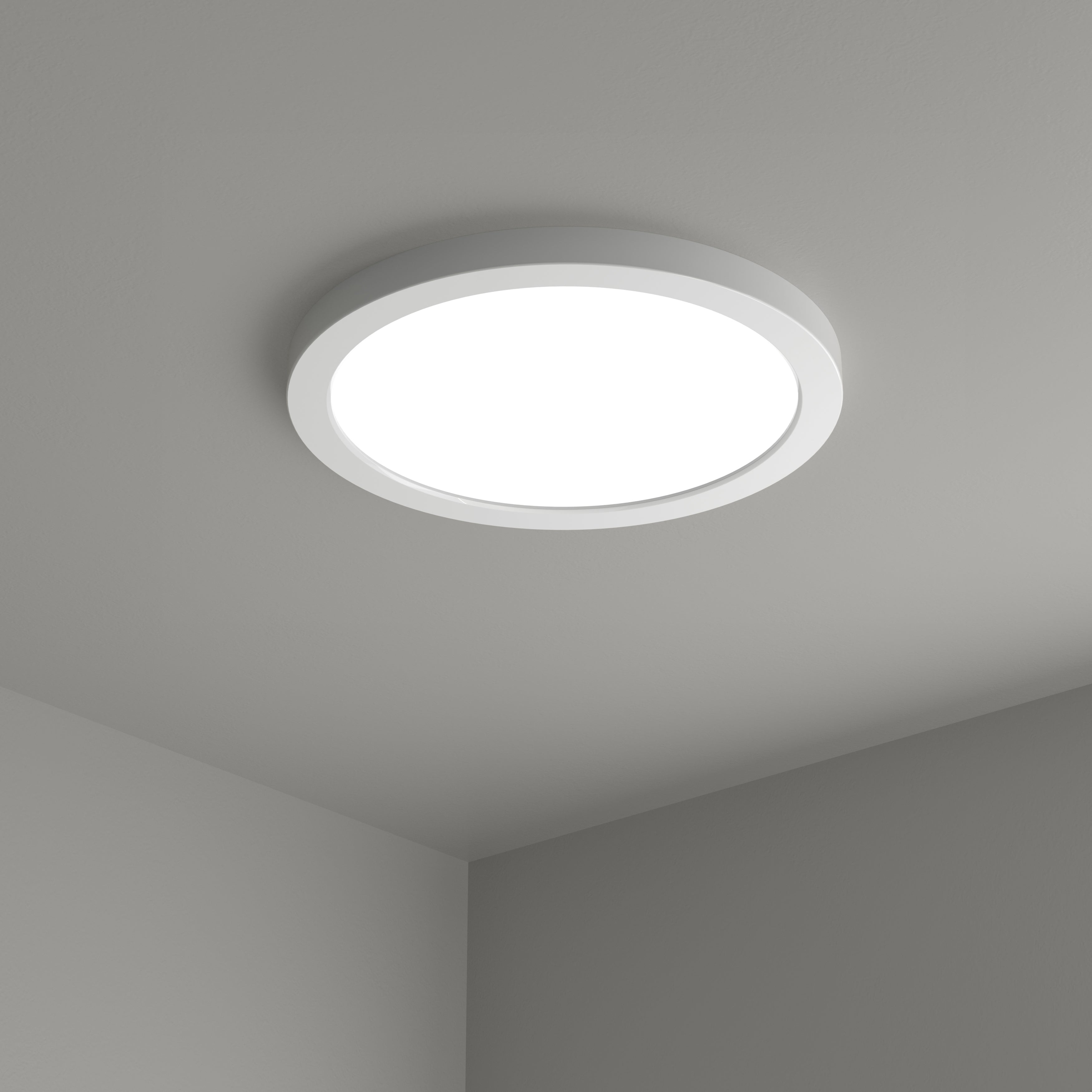 12-inch White Flush Mount Light with 5-CCT Selectable White