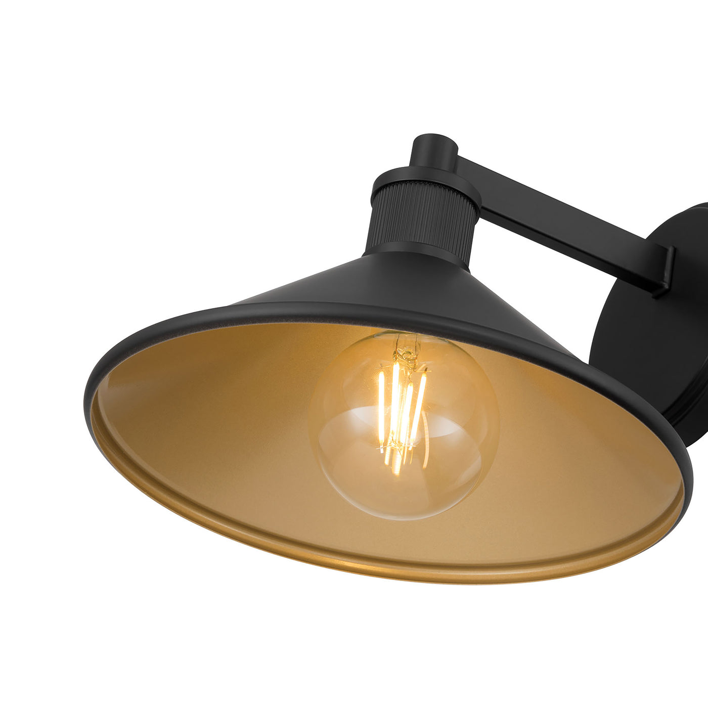 7-inch Vectra Powder Coated Black 1-Light Outdoor Wall Sconce