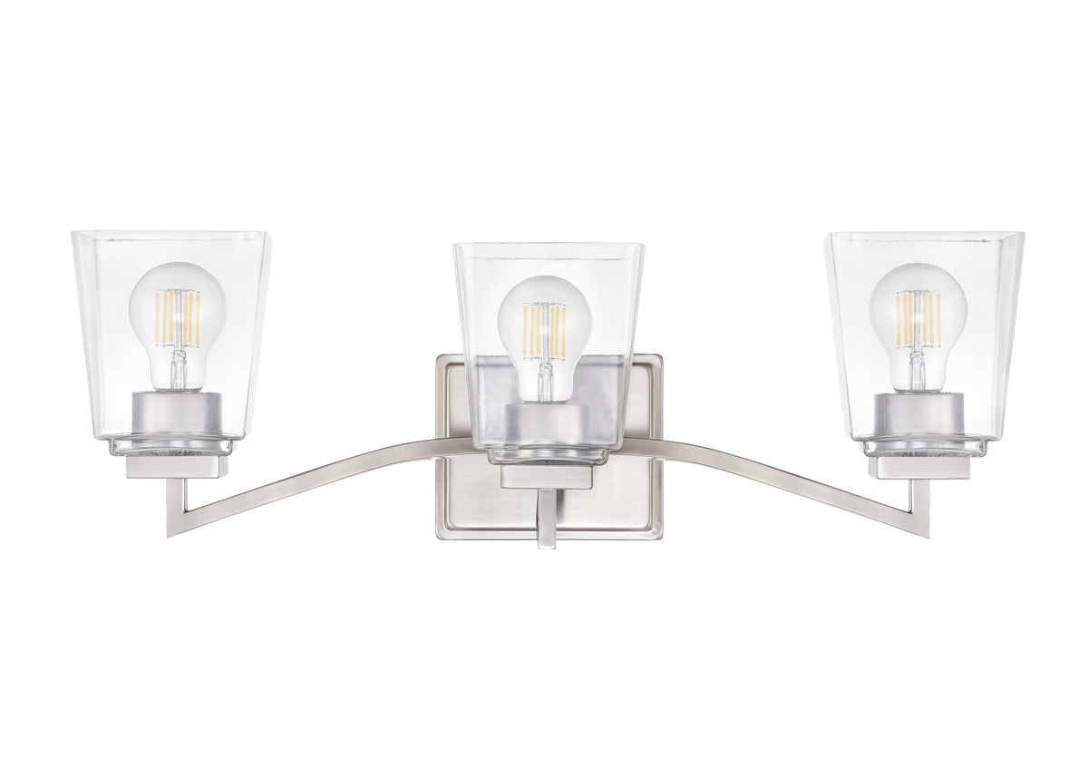 23.5'' Avenna Brushed Nickel 3 Light Bath Vanity