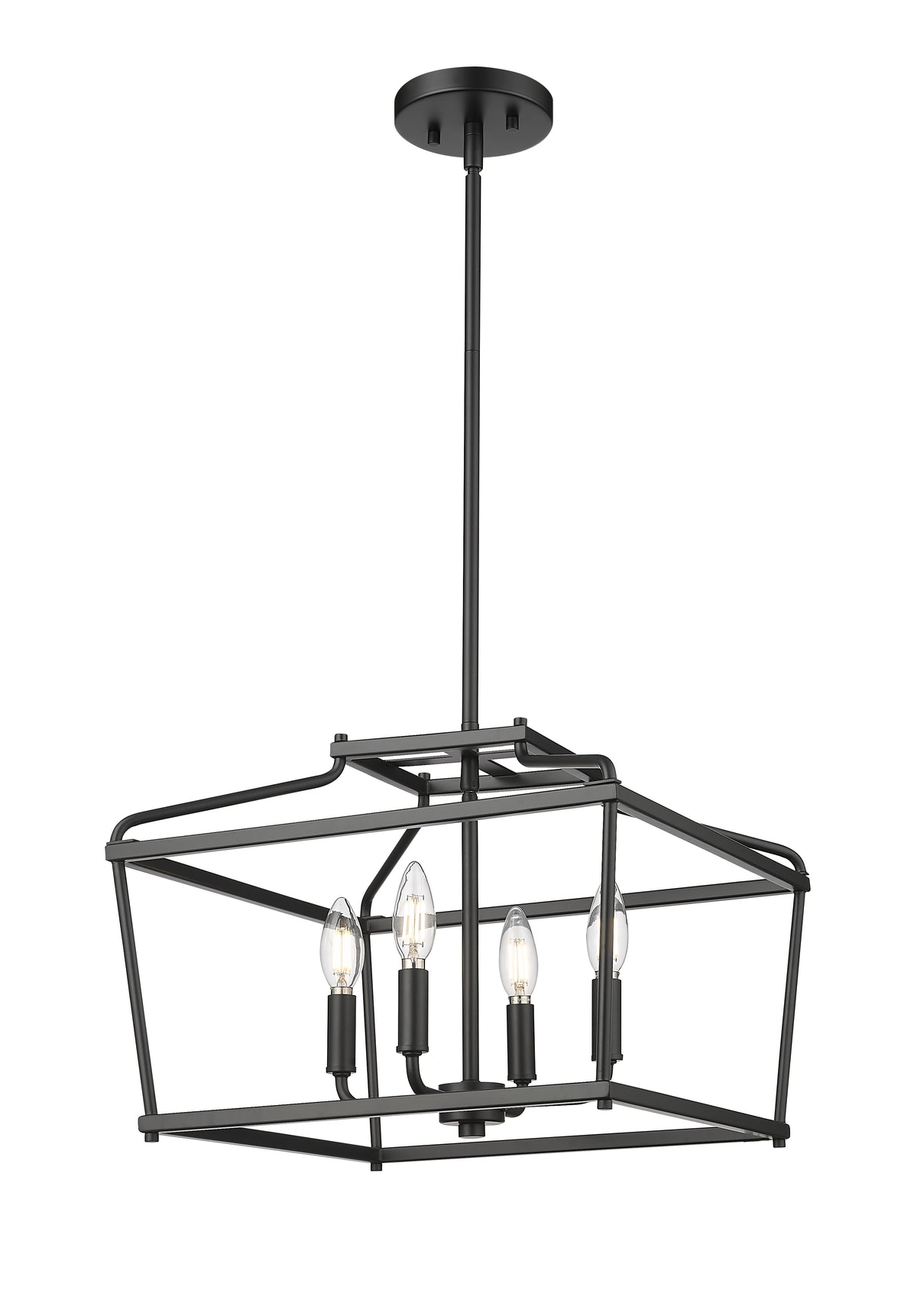 13'' Nellita Matte Black 4 Light Pendant