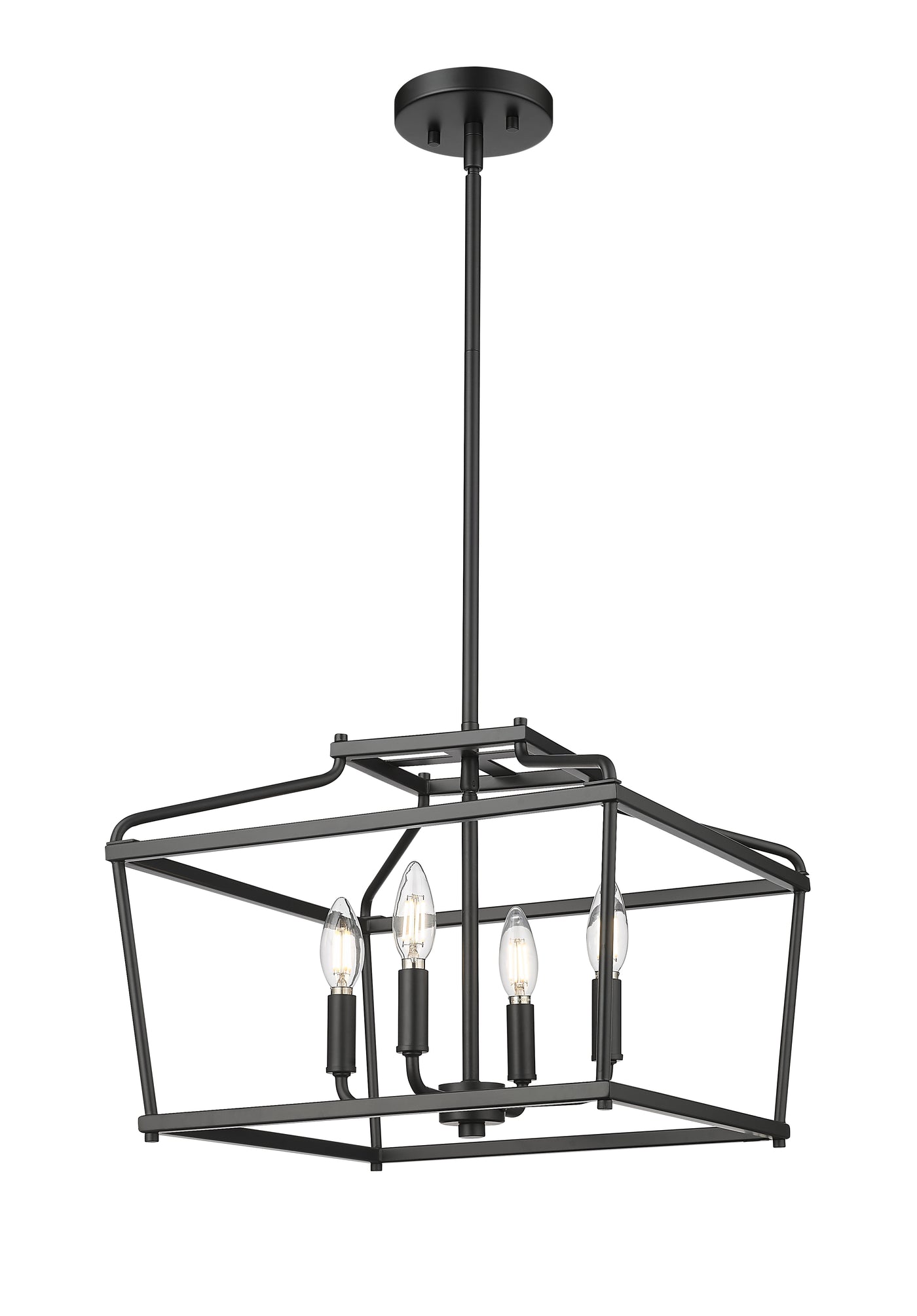 13'' Nellita Matte Black 4 Light Pendant