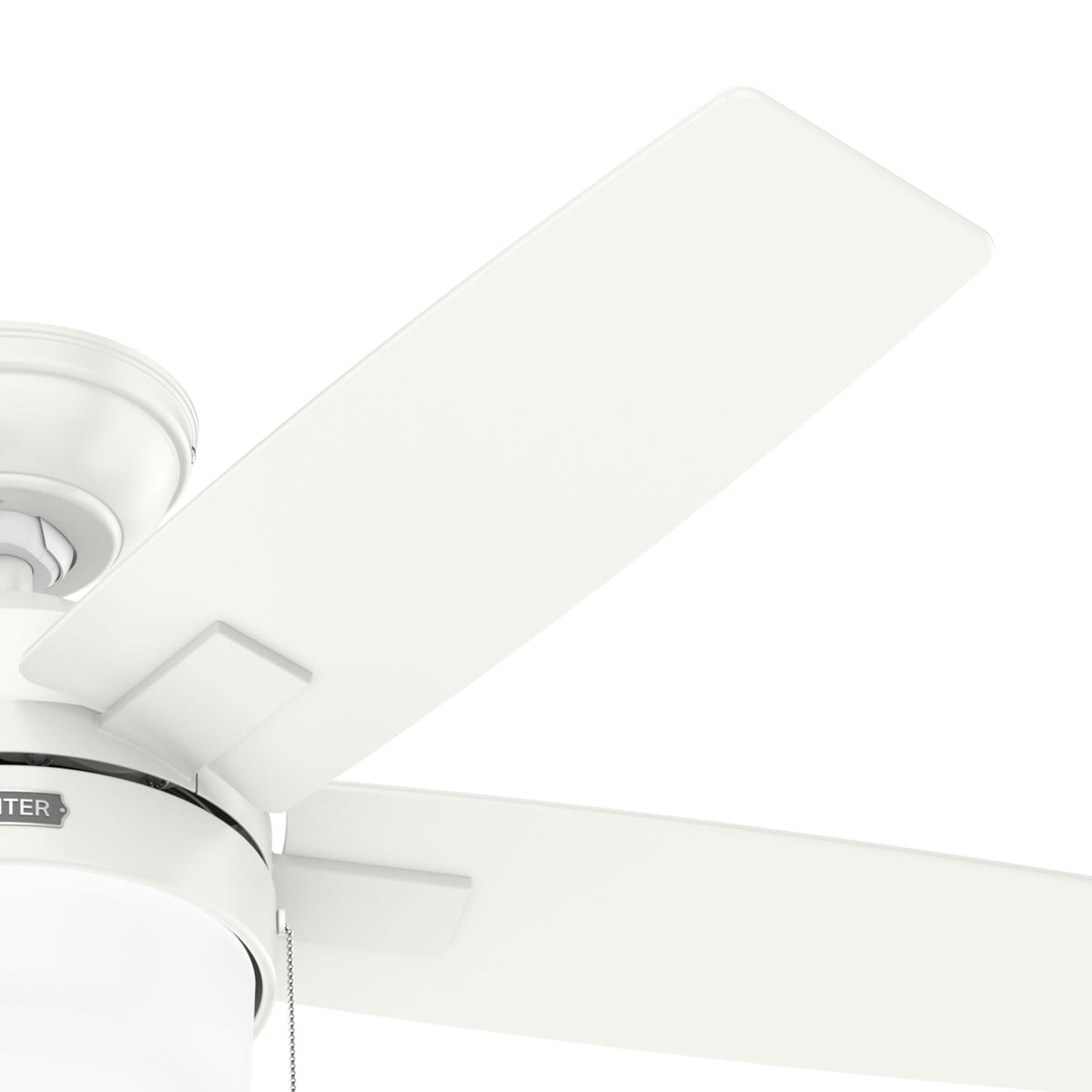 44 inch Anisten Fresh White Ceiling Fan with LED Light Kit and Pull Chain