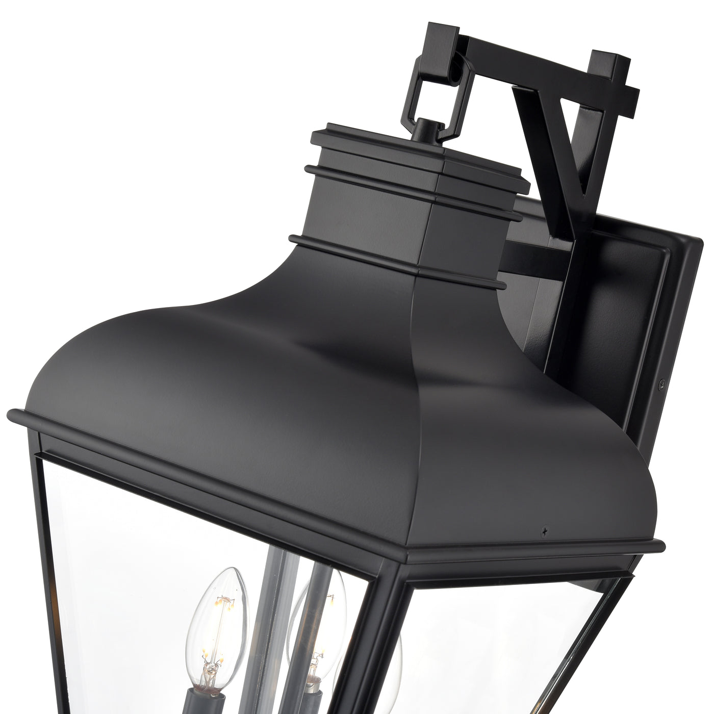 11'' Edenton Matte Black 3 Light Wall Sconce