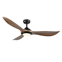 Wynleaf 52'' 3 Blades Matte Black Led indoor & Outdoor DC Ceiling Fan