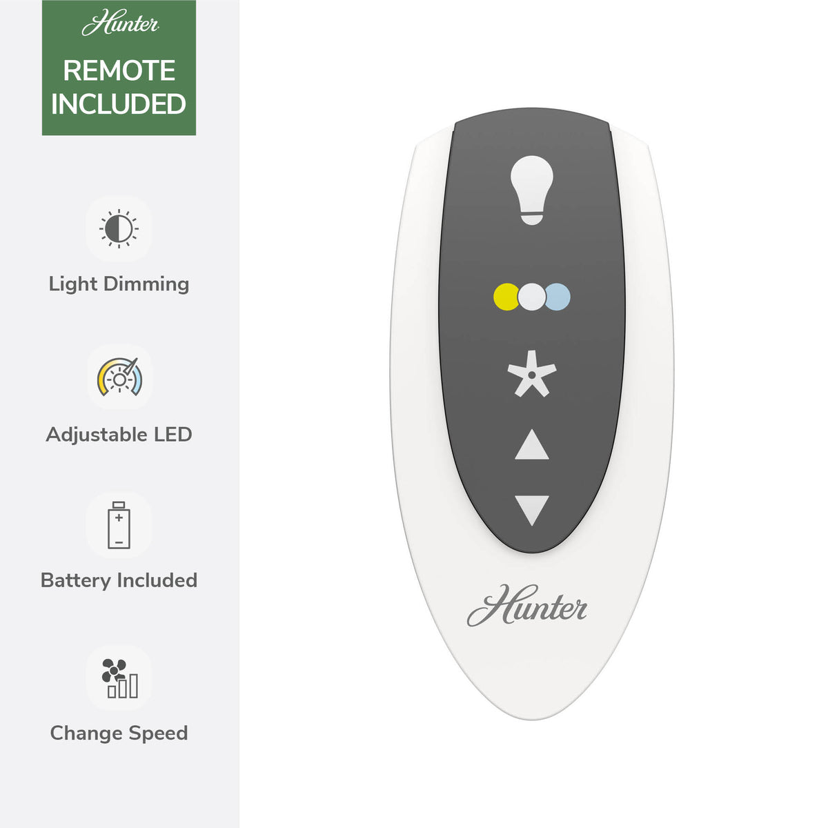 52 inch Malden Matte White Ceiling Fan with LED Light Kit and Handheld Remote