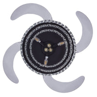 48 Inch Antique Black Retractable Blade Ceiling Fan