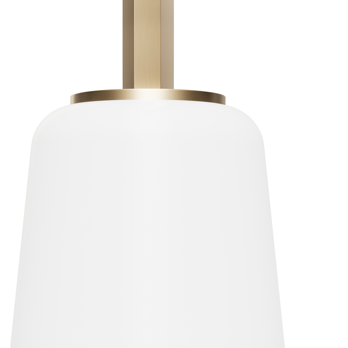 Nolita 9.25-inch 1-light Alturas Gold Pendant with Cased White Glass