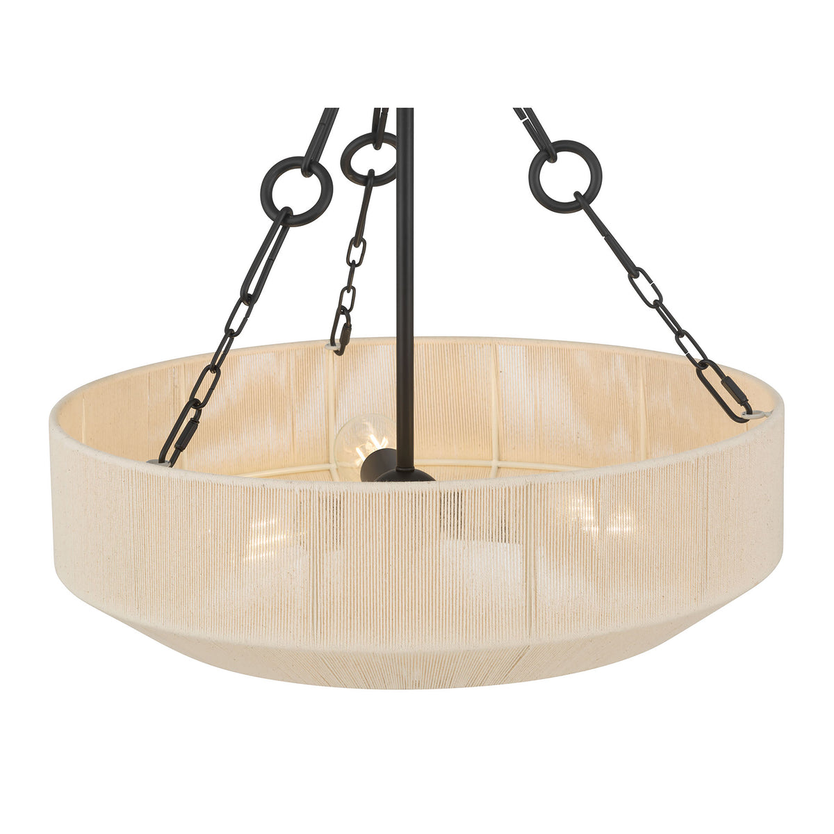 21.5'' Tresselle Matte Black 3 Light Pendant