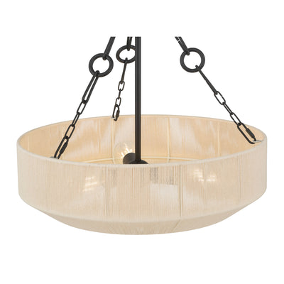 21.5'' Tresselle Matte Black 3 Light Pendant