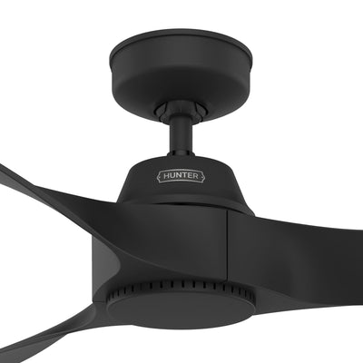 60 inch Mosley ENERGY STAR® Matte Black Damp Rated Ceiling Fan and Wall Control