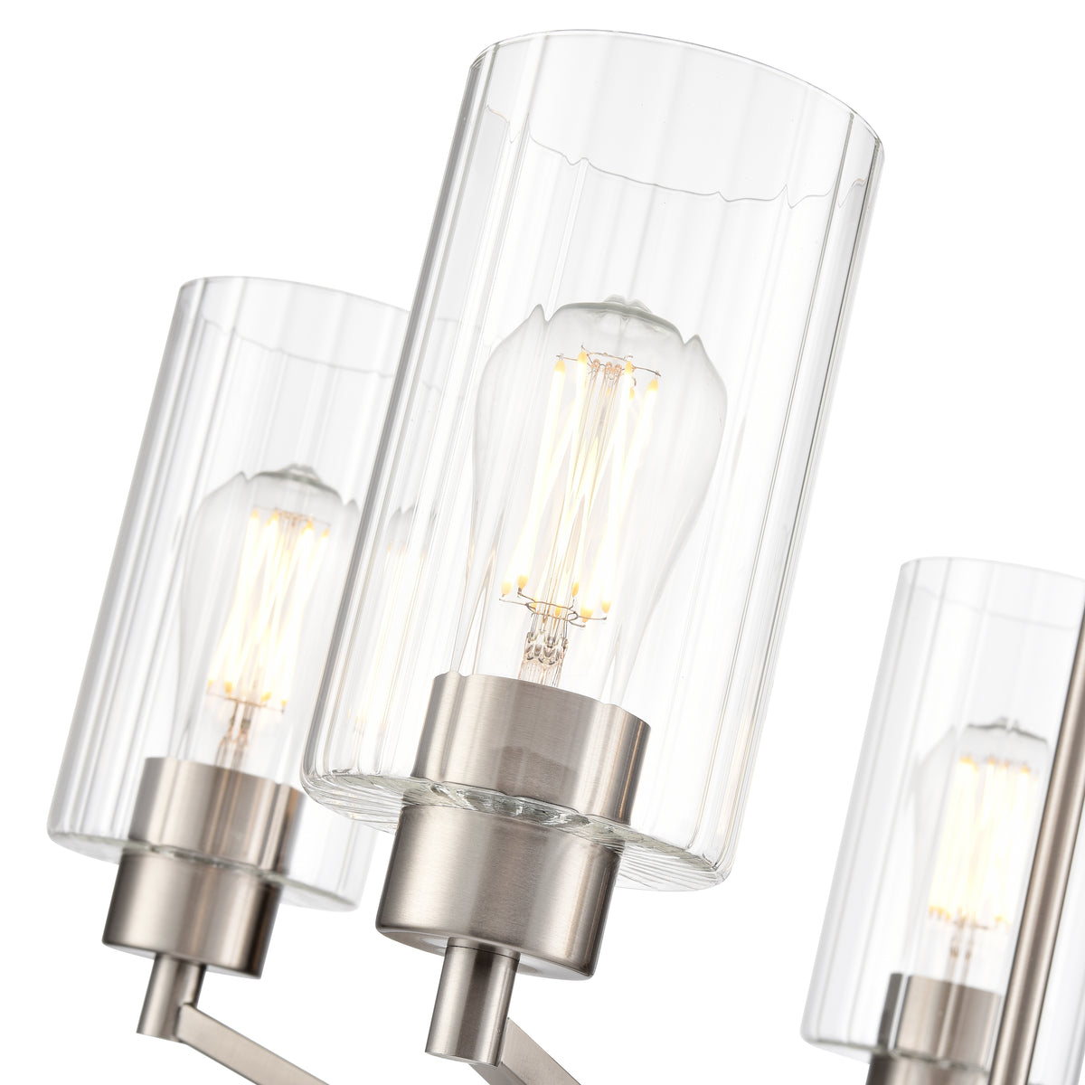 22.25'' Beverlly Brushed Nickel 5 Light Chandelier