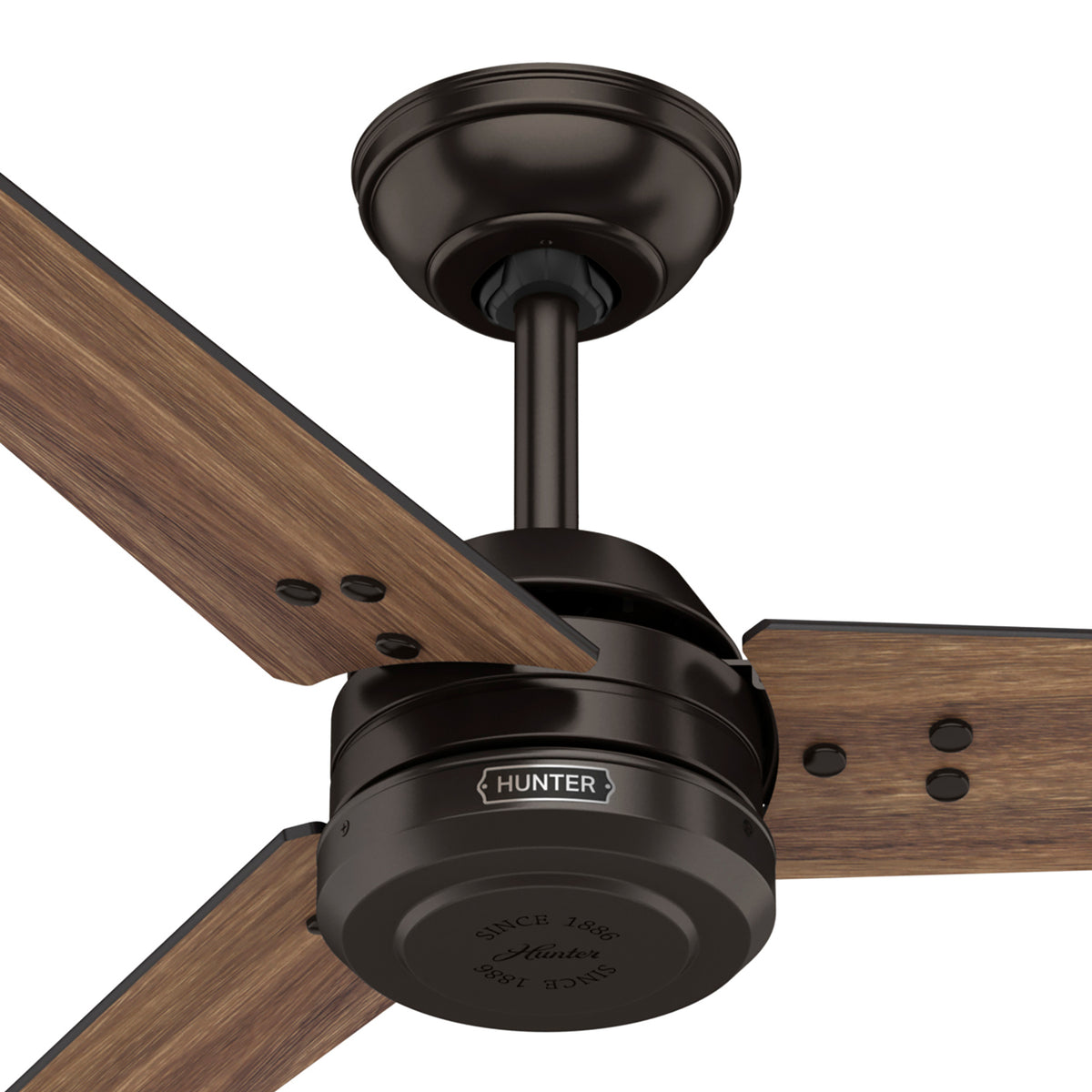 60 inch Cassius ENERGY STAR® Premier Bronze Damp Rated Ceiling Fan and Wall Control