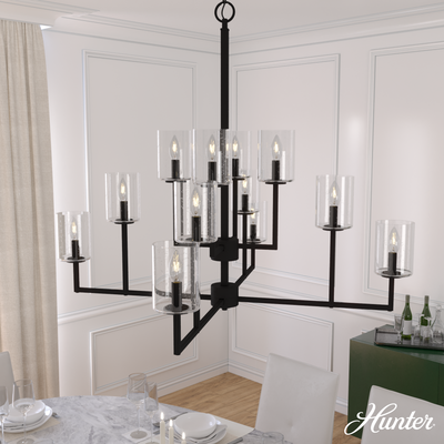 Hepburn 48-inch 6-light Alturas Gold Chandelier with Cased White Glass