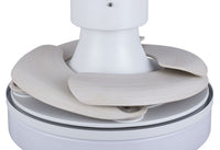 36 Inch Matte White Retractable Blade Ceiling Fan