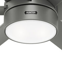 60 inch Solaria ENERGY STAR® Matte Silver Damp Rated Ceiling Fan with LED Light Kit and Wall Control