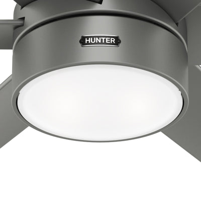 60 inch Solaria ENERGY STAR® Matte Silver Damp Rated Ceiling Fan with LED Light Kit and Wall Control