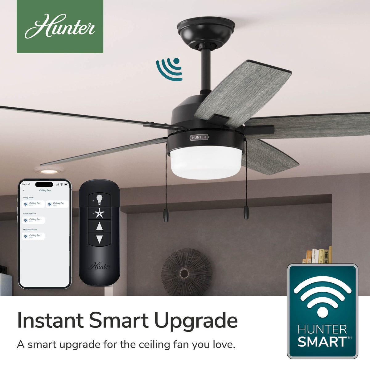 Hunter SMART Smart Fan Upgrade Kit with Remote Control