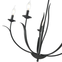 26.5'' Charlize Matte Black 5 Light Chandelier