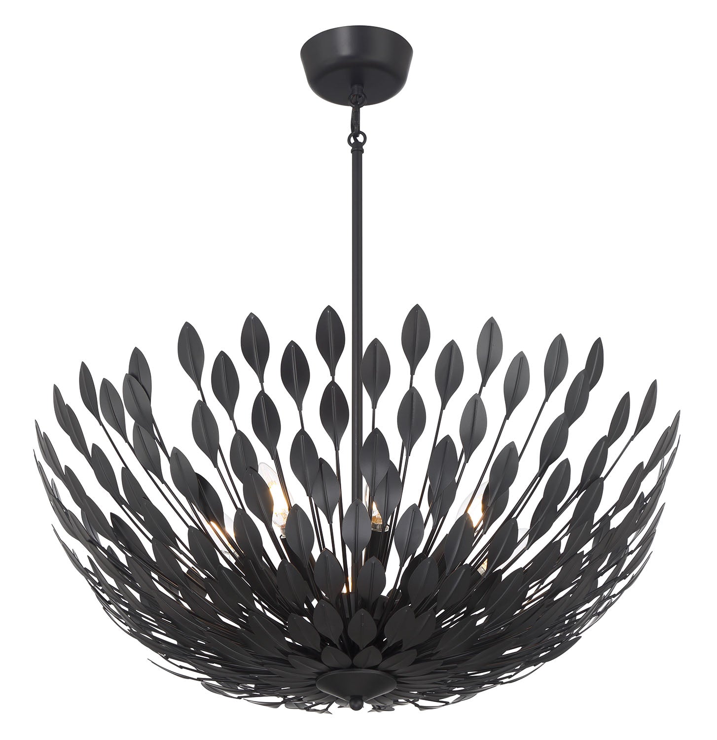 10.75'' Merylmint Matte Black 8 Light Pendant