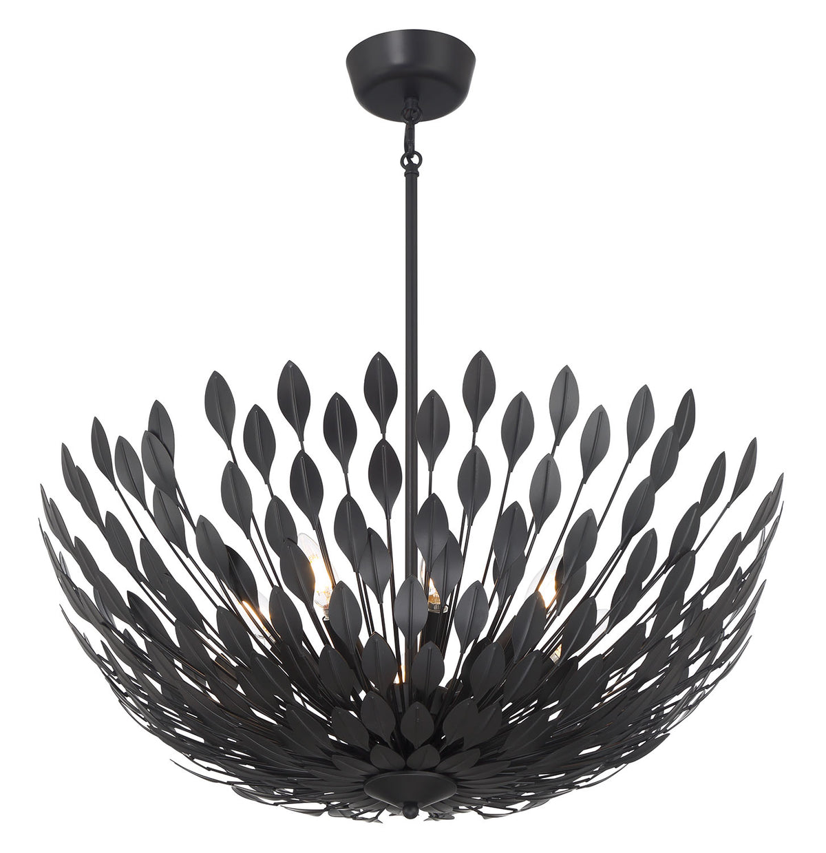 10.75'' Merylmint Matte Black 8 Light Pendant