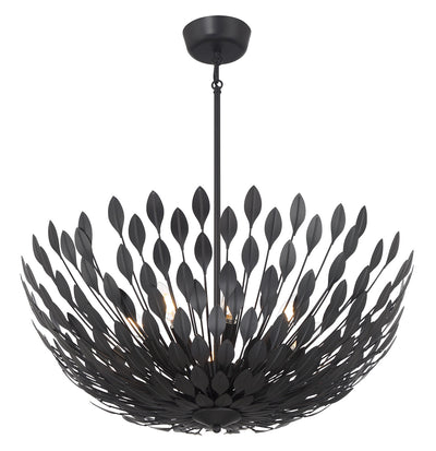 10.75'' Merylmint Matte Black 8 Light Pendant