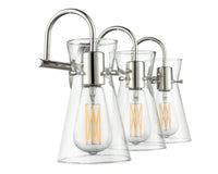 22'' Camellia Polished Nickel 3 Light Bath Vanity