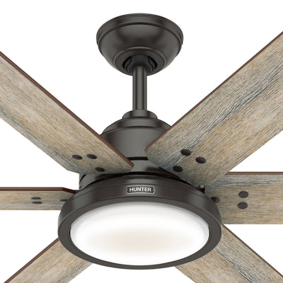 60 inch Warrant ENERGY STAR® Noble Bronze Ceiling Fan with LED Light Kit and Wall Control