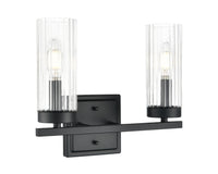 12.5'' Iversen Matte Black 2 Light Bath Vanity