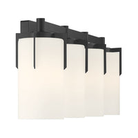 30.5'' Froselle Matte Black 4 Light Bath Vanity