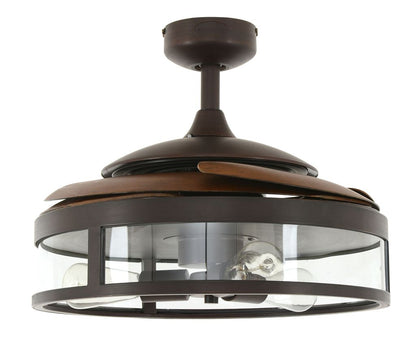 Classic 48 Inch 3 Light Bronze Fan with Retractable Blades
