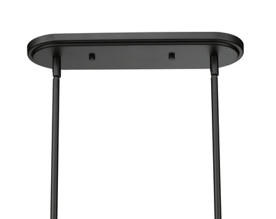 18'' Adorra Matte Black 6 Light Linear Chandelier