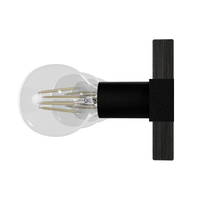 Donelson 36.25-inch 7-light Natural Black Iron and Dark Ash Vanity Light
