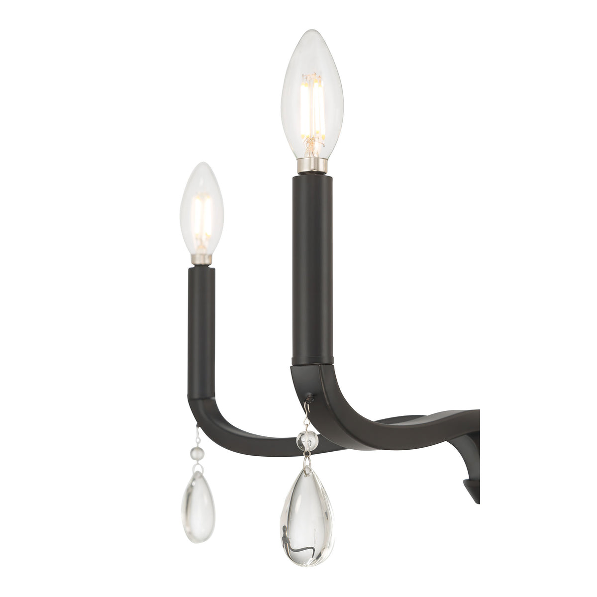 17.5'' Viremont Matte Black 4 Light Chandelier