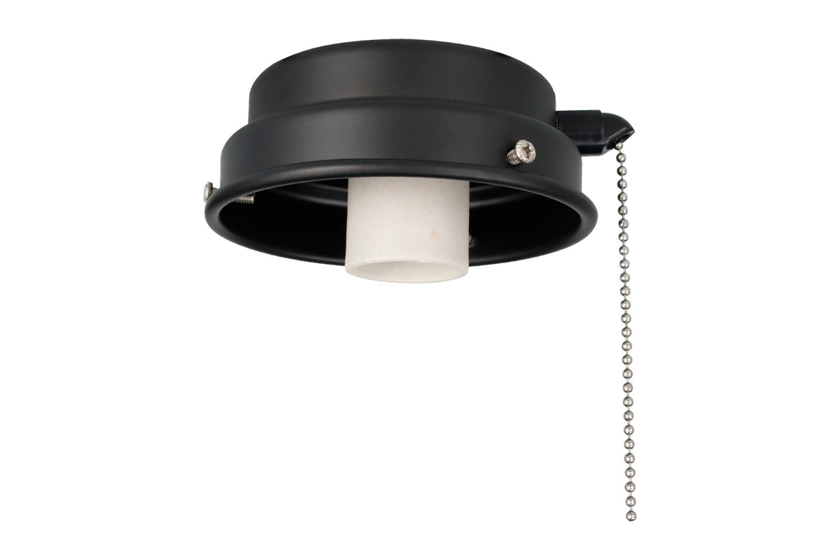 4.5-inch Matte Black Outdoor Fan Light Kit Fitter