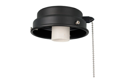 4.5-inch Matte Black Outdoor Fan Light Kit Fitter