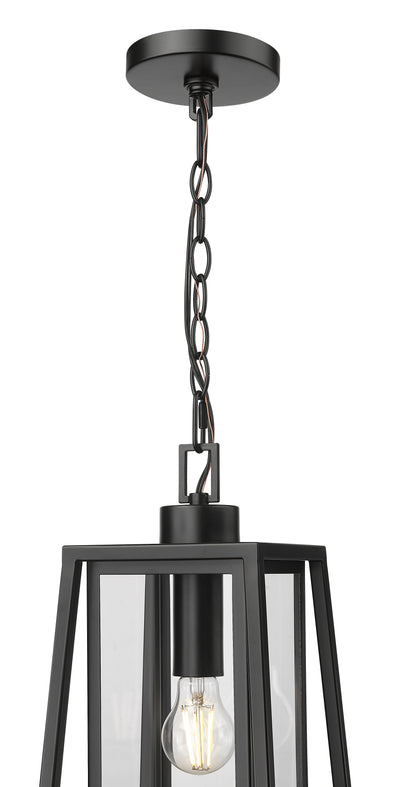 17'' Denzell Powder Coated Black 1 Light Hanging Lantern