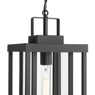 19.25'' McDonough Powder Coated Black 1 Light Hanging Lantern
