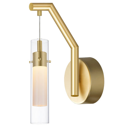 Olinda 5in Gold Wall Light Integrated LED Satin Gold