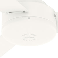 52 inch Presto Matte White Low Profile Ceiling Fan and Wall Control