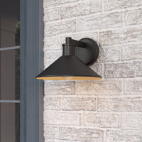 7-inch Vectra Powder Coated Black 1-Light Outdoor Wall Sconce