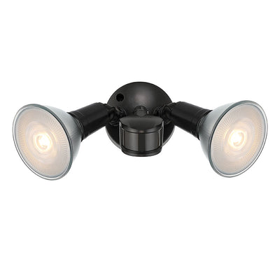11.25''  Powder Coated Black 2 Light Flood Light