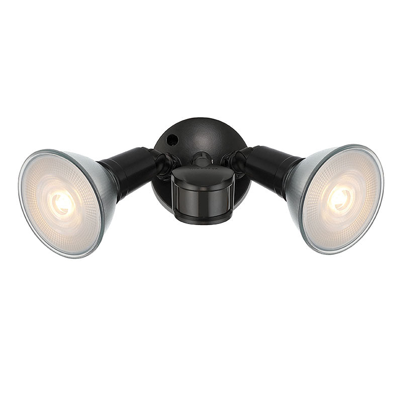 11.25''  Powder Coated Black 2 Light Flood Light