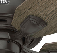52 inch Rosner Noble Bronze Ceiling Fan with LED Light Kit and Pull Chain