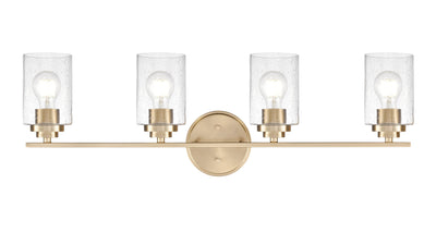 31'' Moven Modern Gold 4 Light Bath Vanity