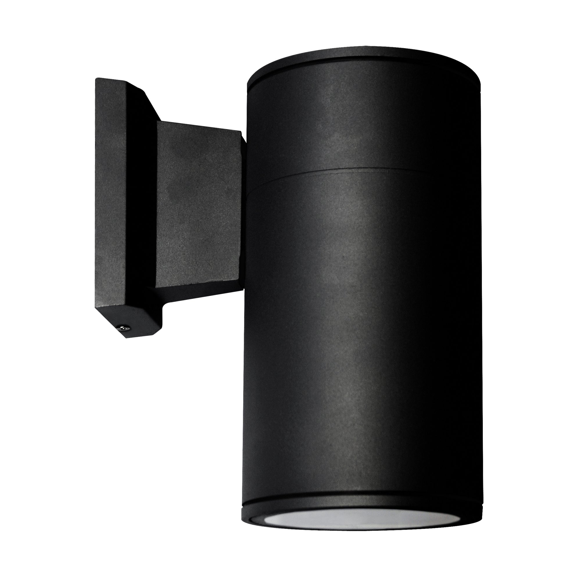 3-inch Black Cylinder Outdoor Wall Light