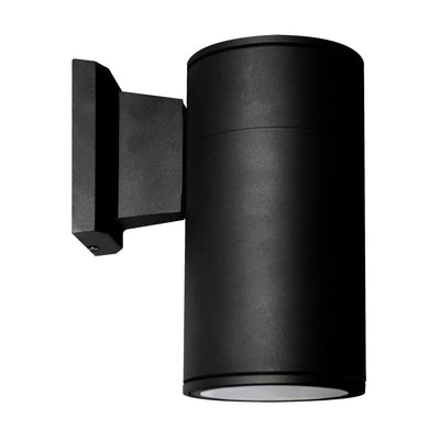 3-inch Black Cylinder Outdoor Wall Light