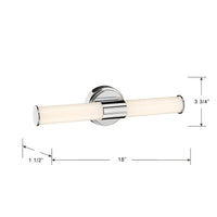 18'' Trumann Polished Chrome 1 Vanity Light