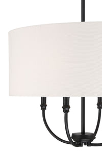 24'' Mairbourne Matte Black 4 Light Pendant