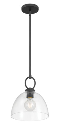 11.5'' Velto Matte Black 1 Light Pendant